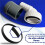 2Pcs Washing Machine Drain Adapter Input Diameter 18-24MM and Pipe Diameter 40MM Clamp PVC Dishwasher 2