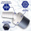2Pcs Washing Machine Drain Adapter Input Diameter 18-24MM and Pipe Diameter 40MM Clamp PVC Dishwasher 5