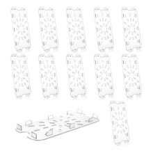 12 PCS Plastic Drain Shelf for 1/3 Size Food Pan Clear Plastic Grate Acrylic Food Drain Trays Plastic Drain Pan