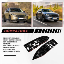 Car Front Lower Bumper Grill Grille Moulding Cover for CX5 CX-5 2022+ Front Bottom Middle Net Decoration B