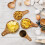 Set of 4 Wood Measuring Cups, Stackable Kitchen Measure Tool with Handle, Baking and Cooking Measuring Set 4 Size 4