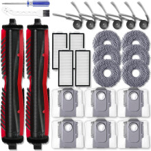 Accessories Kit for Saros Z70/Saros Z70 Ultra Vacuum Cleaner Parts Main Side Brush Filters Mop Pads Dust Bags