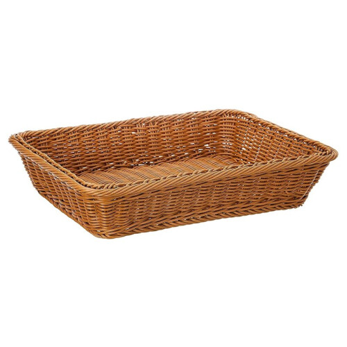 10X Cesta de Armazenamento de Vime de 16 Polegadas, Cesta de Pães Loja de Supermercado Cesta de Exposição de Comida em Tecido Cesta de Servir de 1