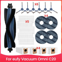 Replacement Parts for Vacuum Omni C20 Main Side Brush Hepa Filter Mop Cloth Dust Bags Accesories Kit