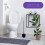 Ensemble de 4 Brosses WC, Manche en Acier Inoxydable avec TêTe Interchangeable, Noir 7