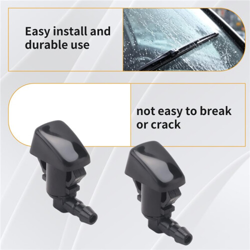 2Pcs Windshield Washer Nozzle, Spray Jet Kit for  Grand Cherokee 2011-2014