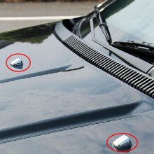 2Pcs Frontscheibenwaschanlage Wischer Spray Nozzle Dekorative Abdeckung für 2007-2016 Jahr Compass / / Grand Cherokee / Cherokee
