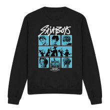 (XXL, Black) K-Pop Demon Hunters Unisex Adult Saja Boys Posterized Square Sweatshirt