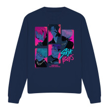 (XL, Navy) K-Pop Demon Hunters Unisex Adult Saja Boys Demons Sweatshirt