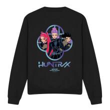(S, Black) K-Pop Demon Hunters Unisex Adult Huntrix Girls Logo Sweatshirt