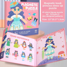 (Princess)Magnetic 3d Block Puzzle For Kids With Easy Assembly For Boys And Girls Ages 3 To 6