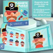 (Pirate)Magnetic 3d Block Puzzle For Kids With Easy Assembly For Boys And Girls Ages 3 To 6