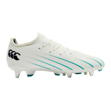 (6 UK, White/Green) Canterbury Unisex Adult Speed Falcon 2.0 Team Soft Ground Rugby Boots