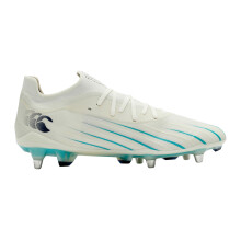 (6 UK, White/Green) Canterbury Unisex Adult Speed Falcon 2.0 Elite Soft Ground Rugby Boots