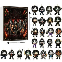 (KISS)Totoro Stranger Things Blackpink Demon Hunter calendario vacanze conto alla rovescia con funzioni sensoriali per bambini e