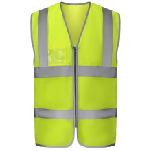 (L, Yellow) Yoko Unisex Adult Hi-Vis Waistcoat