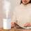 180ML Luftfuktare Aroma Diffuser  Eterisk Oljerenare Aromaterapi Mist Maker Lights Luftfuktare Vit 5