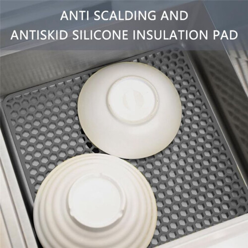 13,5 X 13,5 Polegadas Tapete de Mesa de Silicone Protetores de Pia Anti-Escaldante Fácil de Limpar Isolante Térmico 2