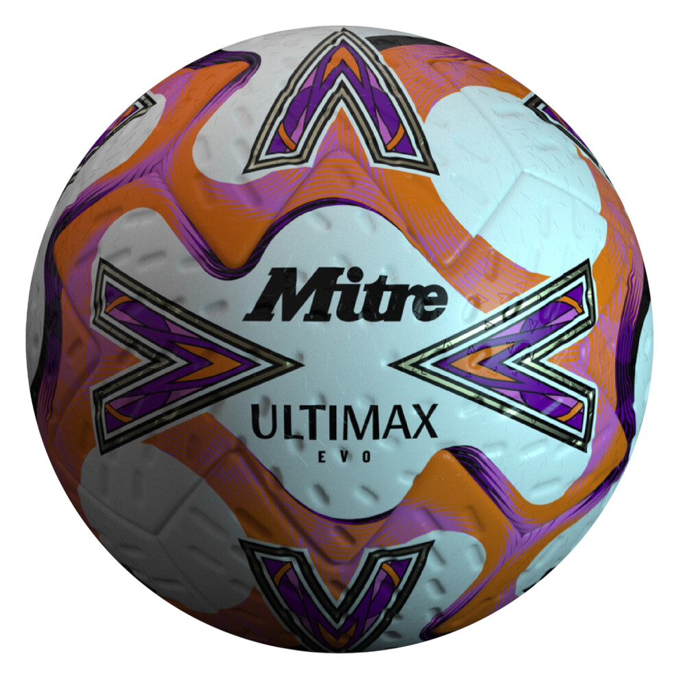 Mitre (5, White/Orange/Purple) Ultimax One 26 Football