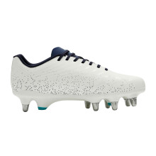 (10.5 UK, White) Canterbury Mens Stampede Ground Break Team Soft Ground Rugby Boots