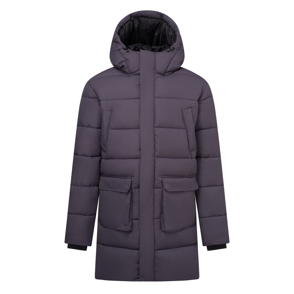 Regatta Men's Black Marek Longline Hybrid Jacket - Iron/ - S - Iron/ - 63% Polyester/37% Recycled Polyester - Image 2