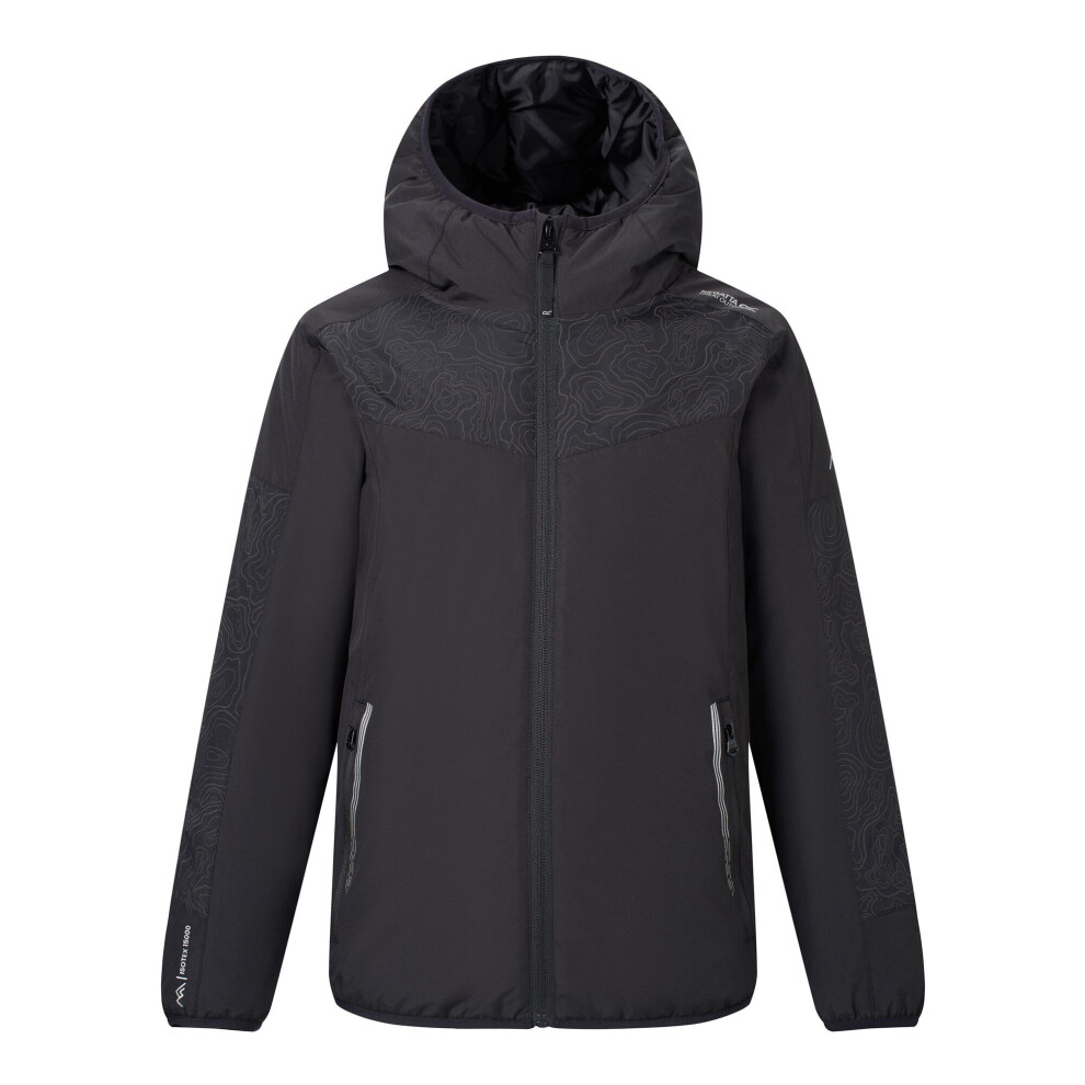 Regatta Black Kids Illuma Reflective Waterproof Insulated Jacket - 14 Years - 62% Polyester/38% Recycled Polyester - Image 2