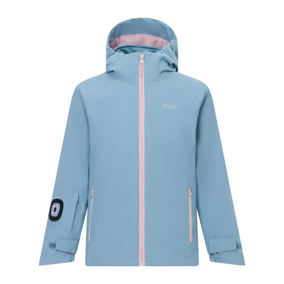 Regatta Blue/Lilac Kids Trekktain 3 In 1 Jacket - Dusky /Powder - 8-9 Years - Dusky /Powder - 60% Polyester/30% Recycled Polyester/10% Elastane - Image 2