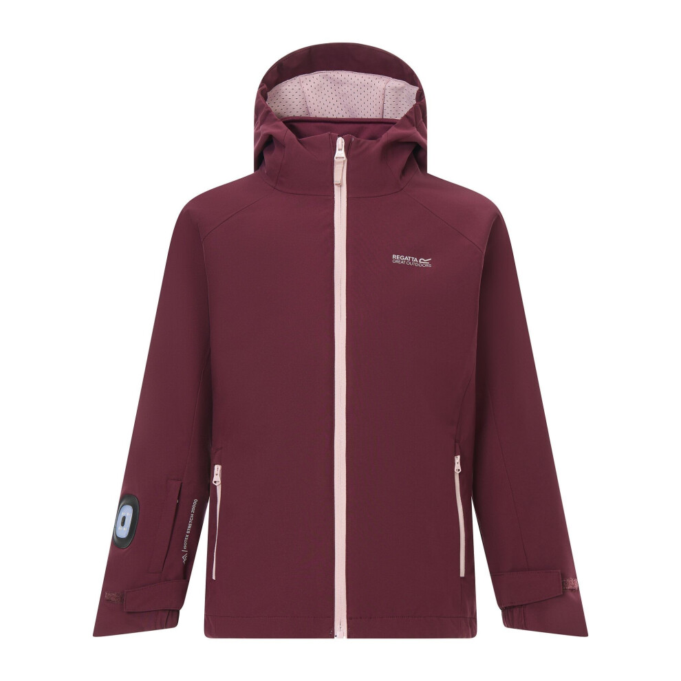 Regatta Lilac Kids Trekktain 3 In 1 Jacket - Fig/Powder - 14 Years - Fig/Powder - 60% Polyester/30% Recycled Polyester/10% Elastane - Image 2
