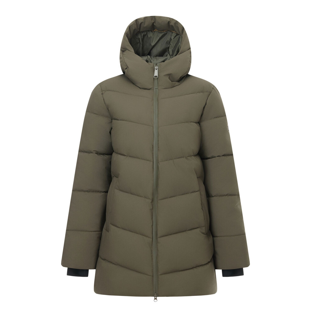 Regatta Women's Faye Padded Jacket Green Size 14 UK Quilted Synthetic Down Hooded Coat - Image 3