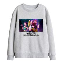 (9-11 Years, Athletic Heather Heather) K-Pop Demon Hunters Childrens/Kids Huntrix Group Singing Sweatshirt