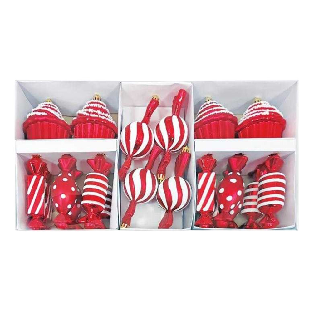 Premier Candy Cane Christmas Decoration Set (Pack Of 20)