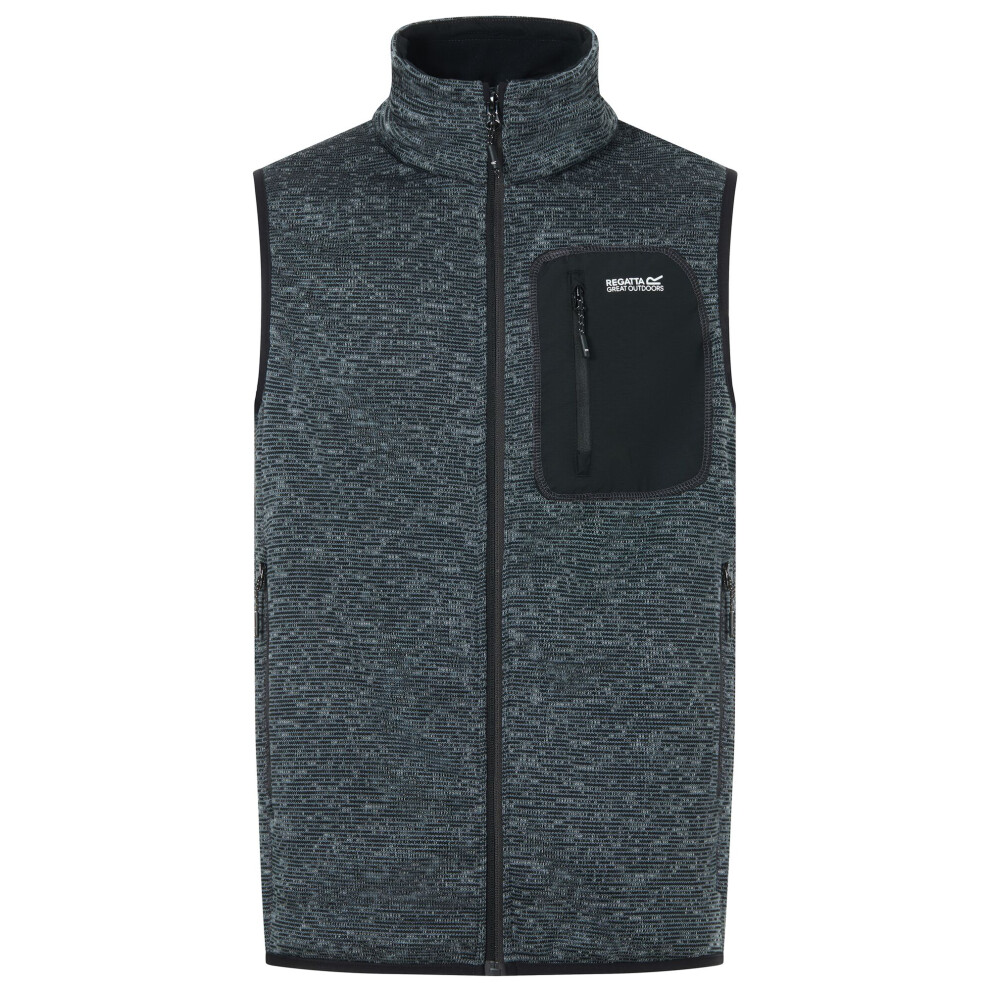 Regatta Men's Newhill Fleece Body Warmer - Ash - 3XL - Ash - 70% Recycled Polyester/30% Polyester - Image 2