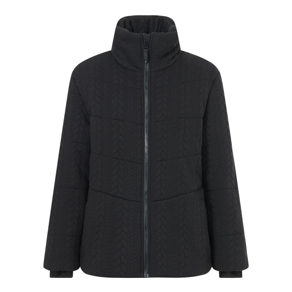 Regatta Women's Black / Amaryl Cable Knit Padded Jacket - Size 14 - Image 3