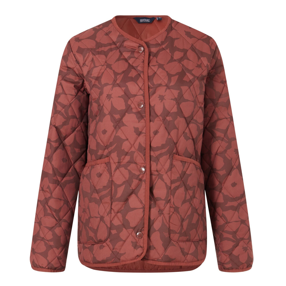 Regatta Women's Dark / Maia Shadow Flower Quilted Jacket - Cherry - 8 Uk - Cherry - 62% Polyester/38% Recycled Polyester - Image 2