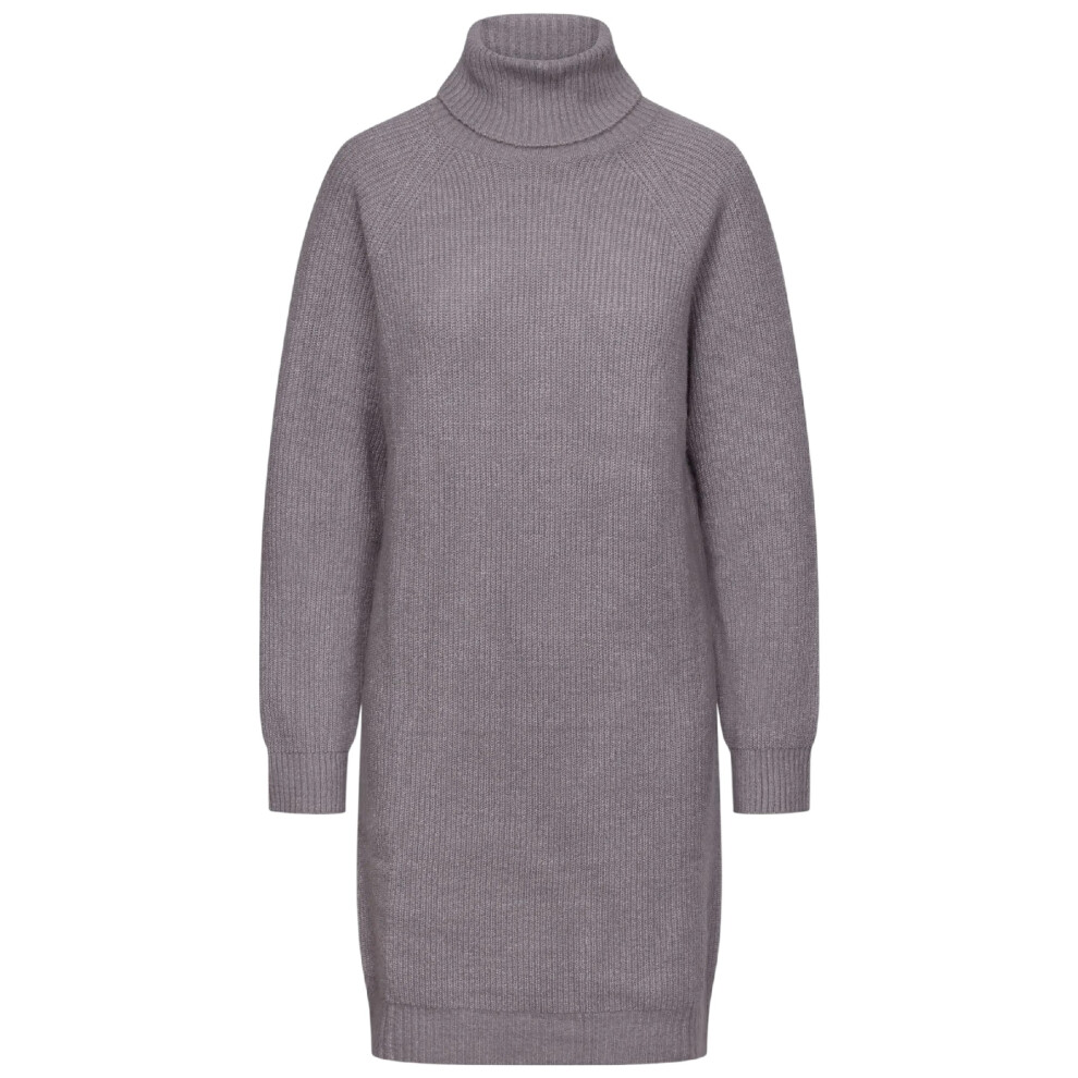 Trespass Women's Grey Mattia Knitted Sweater Dress In | Size: Xl - Image 2