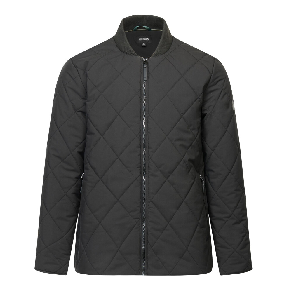 Regatta Harvin Men's Quilted Jacket in Black 3XL Insulated Down Alternative Winter Coat - Image 3