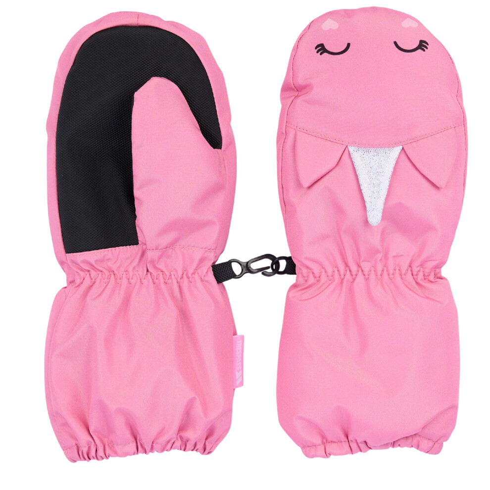 Trespass (5-7 Years, Pink) Girls Charm Ski Mittens