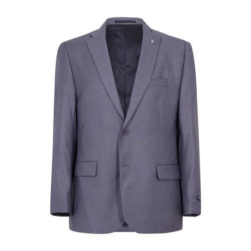 Scotch (38R, Grey) Scotch Mens Plain Single-Breasted Suit Set 1