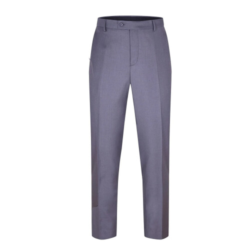 Scotch (38R, Grey) Scotch Mens Plain Single-Breasted Suit Set 2