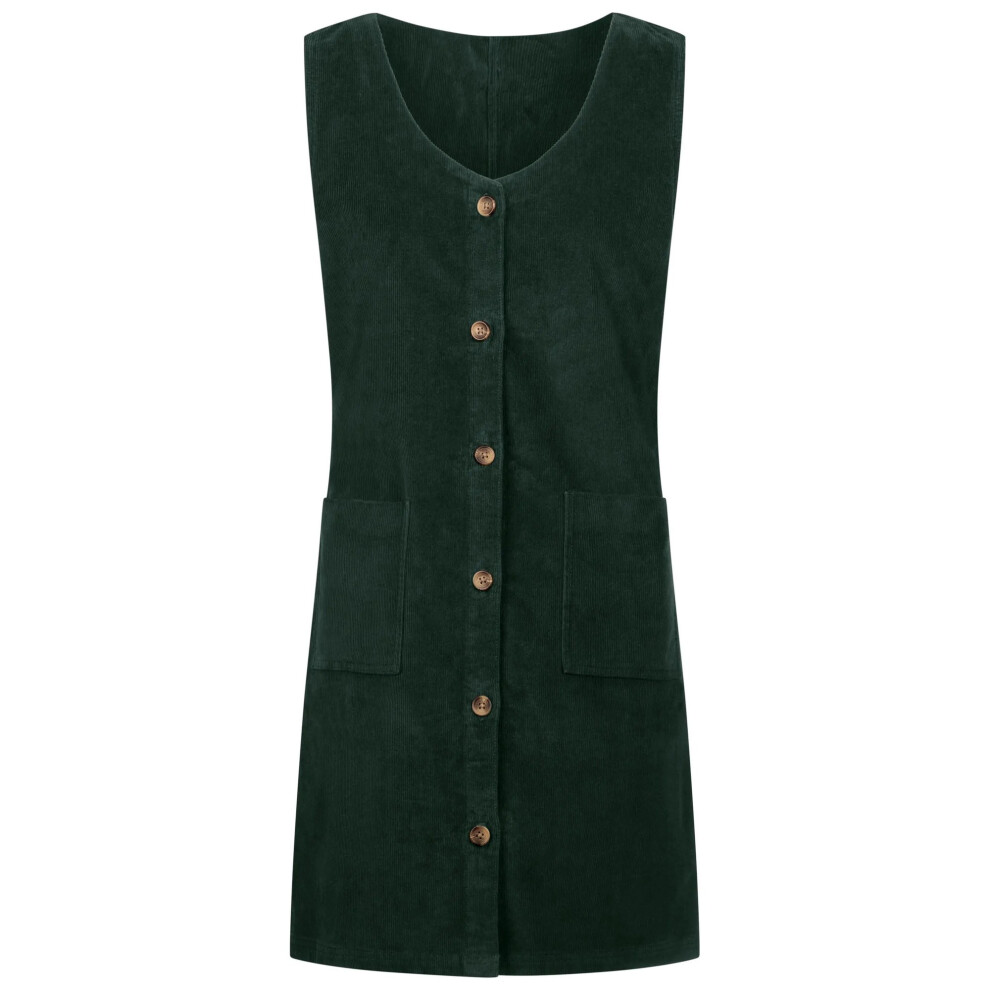 Joom Trespass Women's Dark Green / Tarissa Corduroy Pinafore Dress Cm - Image 3