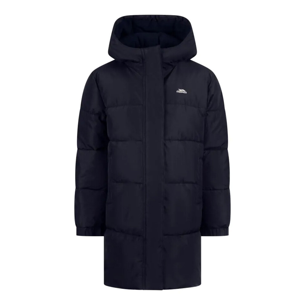 Trespass Unisex Navy Northridge Long Length Padded Jacket In | : Size 5-6 Years - Image 2