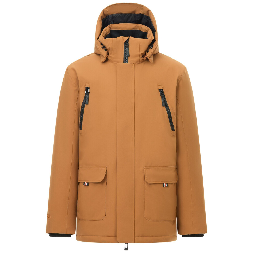 Regatta Men's Marron Waterproof Insulated Jacket in Brown, Size L, Breathable Polyester and Polyamide Winter Coat with Adjustable Hood - Image 3