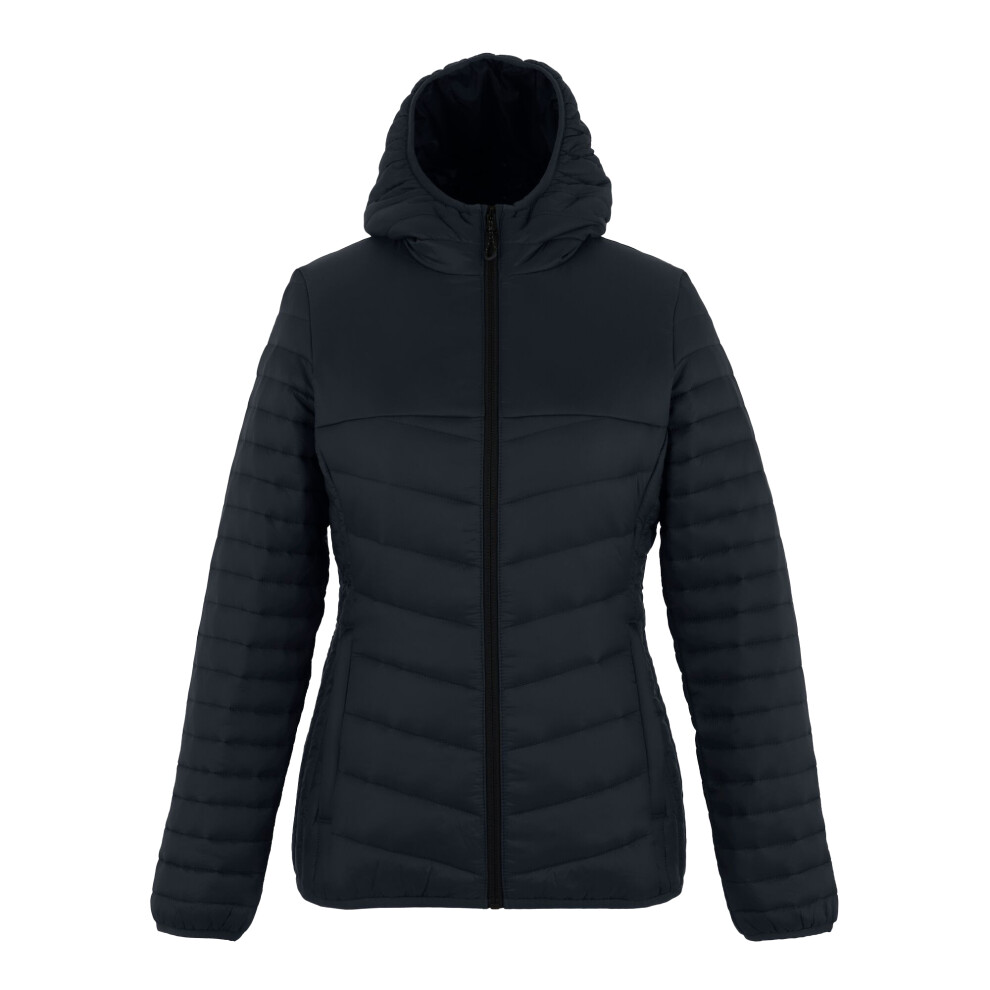 Regatta (16 Uk, Seal Grey/Black) Womens/Ladies Loft Lite Baffled Hybrid Jacket