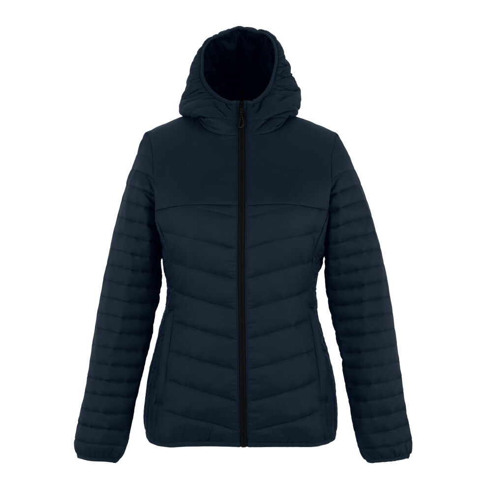 Regatta (14 Uk, Navy/Black) Womens/Ladies Loft Lite Baffled Hybrid Jacket
