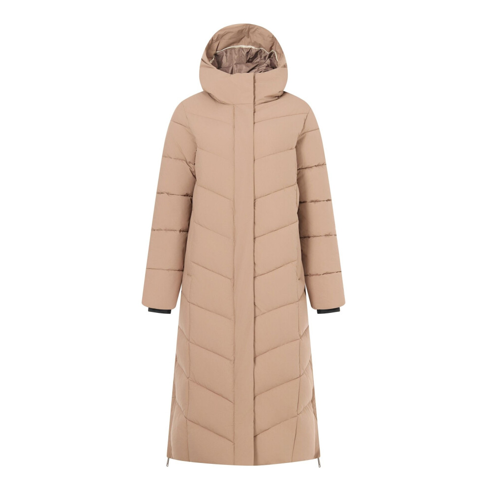 Regatta Women's / Eloria Long Length Padded Jacket - Mocha - 10 Uk - Mocha - 100% Mixed - Image 2