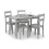 Kobe Compact Rectangular Table - Torino Grey 4