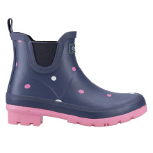(5 UK, Navy/Pink) Cotswold Womens/Ladies Clarence Spotted Ankle Chelsea Boots