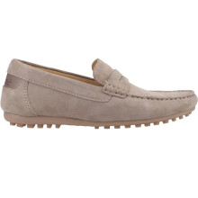 (4 UK, Taupe) Cotswold Womens/Ladies Combe Leather Loafers