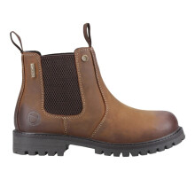 (10 UK Child, Tan) Cotswold Childrens/Kids Aston Full Grain Leather Pull Up Dealer Boots
