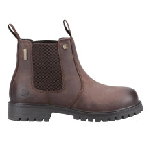 (1 UK, Brown) Cotswold Childrens/Kids Aston Full Grain Leather Pull Up Dealer Boots
